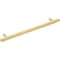 Jeffrey Alexander 192 mm Center-to-Center Brushed Gold Square Dominique Cabinet Bar Pull 845-192BG - alternate 4